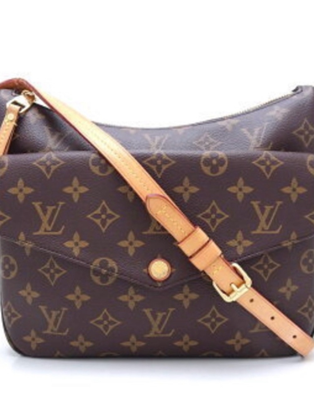 Louis Vuitton Monogram Canvas Crossbody with Vachetta Strap